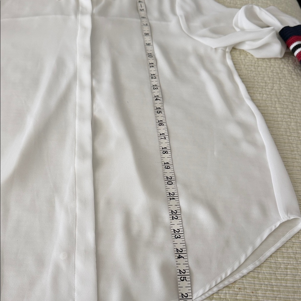 Zara Basic white button-down shirt , made in Spain - image 6